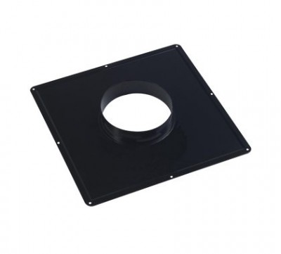 Plaque de connexion cheminée concentrique 33 noir ATLANTIC CLIM/VENTIL