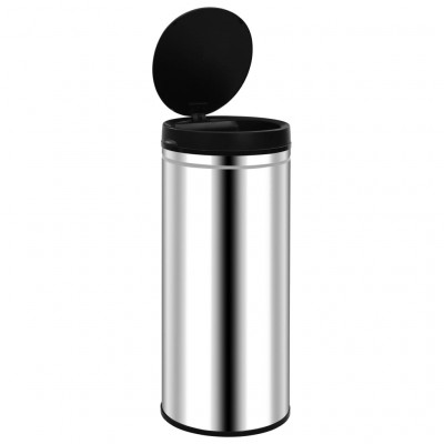Poubelle à capteur automatique 80 litres acier inoxydable 02_0006097