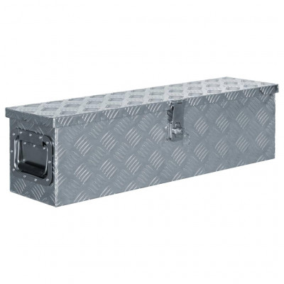 Boîte en aluminium 80,5 x 22 x 22 cm argenté 02_0003209