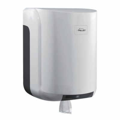Distributeur papier essuie/mains grand modèle blanc PELLET
