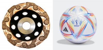 Lot  2 meules surfaçage diamètre 125 mm + ballon Word Cup 2022 offert NORTON-CLIPPER