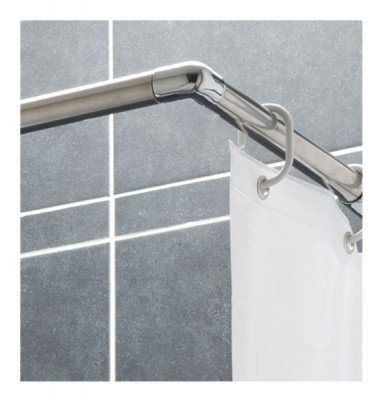 Tringle rideau angle inox 120-220 cm PRESTO
