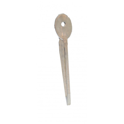 Patte-fiche droite acier bichromaté 140 mm NORAIL