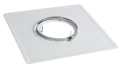 Plaque de propreté 400x400mm blanc 150/153mm TEN
