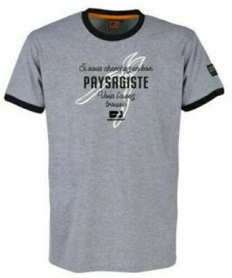 Tee-shirt Paysagiste gris chiné 3XL TSD CONFECTION