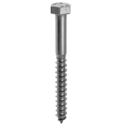 Tirefond inox A2 6 x 30 mm CP 5 NORAIL