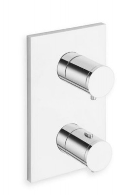 Façade thermostatique 2 sorties Triverde chrome CRISTINA