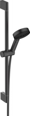 Set de douche 105 Pulsify Select S 3jets EcoSmart  noir mat 9 l/min avec barre C 65 cm HANSGROHE