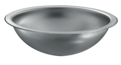 Vasque Hemi encastré sans trop plein inox 304 poli brillant diamètre 385 mm DELABIE