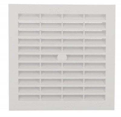Grille d'aération à visser ou à coller classique carrée simple NICOLL