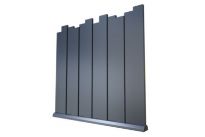 Lame de palissade aluminium + Embout Aluroc gris ral 7016 160 x 40 mm x 1,8 m vendue par multiple de 2 ALUCLOS