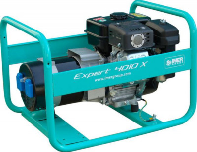 Groupe électrogène à moteur Expert 4010X 3,3 kW 2 prises mono IP44 + disjoncteur thermique 600 x 470 x 415 mm 38,5 Kg IMER