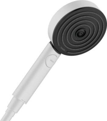 Douchette à main 3 jets EcoSmart Pulsify Select blanc mat 9 l/min HANSGROHE