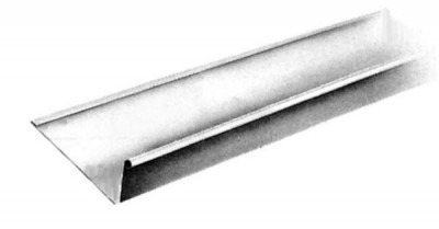 Gouttière Nantaise/Laval pince zinc naturel relevé développé 33 80 x 0.65 mm VMZINC
