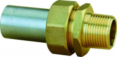 Raccord 3 pièces joint sphéro conique mâle G1 AC33.7 NF CLESSE