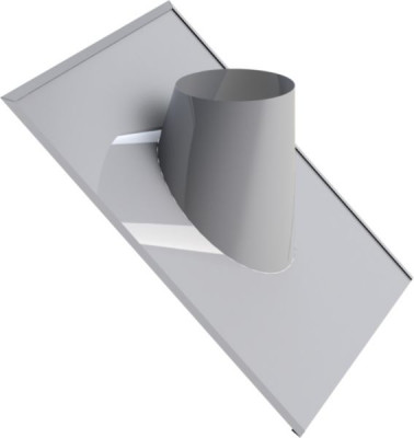 Solin inox 30 - 45° Duoten ardoise + collet 150 TEN