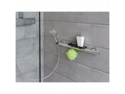 Barre d'appui multifonctions pour douche avec support douchette et tablette PELLET