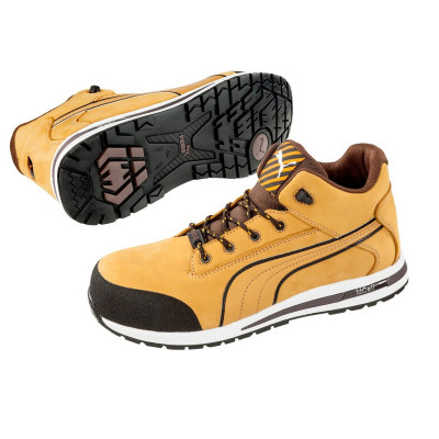 Chaussures de sécurité Dash Wheat Mid S3 SRC HRO pointure 46 PUMA ISM HEINRICH KRAMER