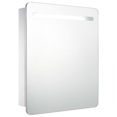 Armoire de salle de bain à miroir led 68 x 9 x 80 cm MDF blanc 02_0006567