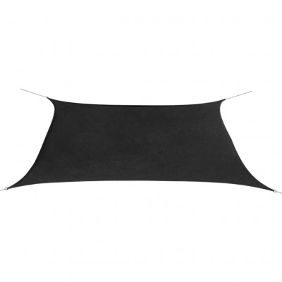 Voile toile d'ombrage parasol en tissu oxford rectangulaire 2 x 4 m anthracite 02_0008663