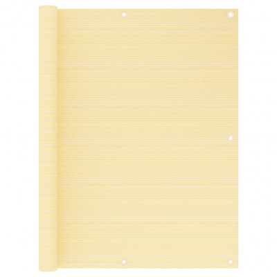 Écran de balcon brise pare vue protection confidentialité 120 x 300 cm PEHD beige 02_0010016