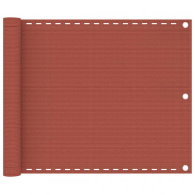 Écran de balcon brise pare vue protection confidentialité 75 x 600 cm PEHD terre cuite 02_0010413