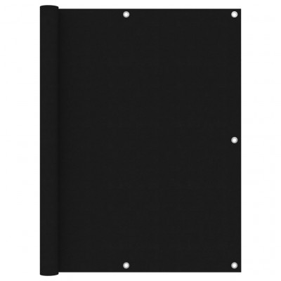 Écran de balcon brise pare vue protection confidentialité 120 x 300 cm tissu oxford noir 02_0010259