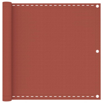 Écran de balcon brise pare vue protection confidentialité 90 x 600 cm PEHD terre cuite 02_0010420