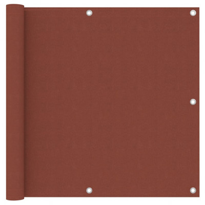 Écran de balcon brise pare vue protection confidentialité 90 x 300 cm tissu oxford terre cuite 02_0010416