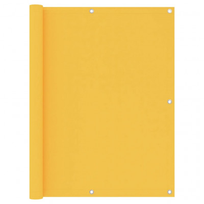 Écran de balcon brise pare vue protection confidentialité 120 x 600 cm tissu oxford jaune 02_0010190