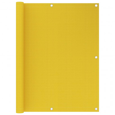 Écran de balcon brise pare vue protection confidentialité 120 x 400 cm PEHD jaune 02_0010185