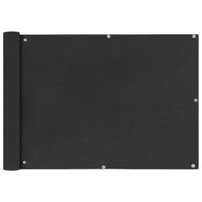 Écran de balcon brise pare vue protection confidentialité en tissu oxford 75 x 600 cm anthracite 02_0010181