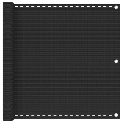 Écran de balcon brise pare vue protection confidentialité en PEHD 90 x 400 cm anthracite 02_0010162