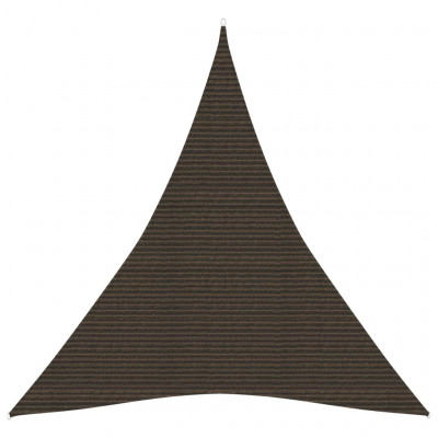 Voile toile d'ombrage parasol 160 g/m² PEHD 5 x 6 x 6 m marron 02_0009175