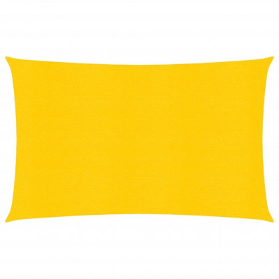Voile toile d'ombrage parasol 160 g/m² PEHD 2 x 4 m jaune 02_0009118