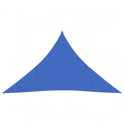 Voile toile d'ombrage parasol 160 g/m² PEHD 3,5 x 3,5 x 4,9 m bleu 02_0009058