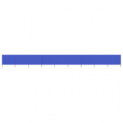 Brises-vue paravent 9 panneaux tissu 1200 x 120 cm bleu azuré 02_0008856