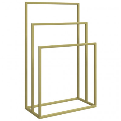 Porte-serviettes sur pied doré 48 x 24 x 79 cm fer 02_0005528