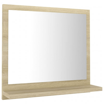 Miroir de salle de bain 40 x 10,5 x 37 cm blanc et beige 02_0006921