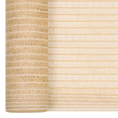 Filet brise-vue 2x25 m PEHD 195 g/m² beige 02_0007820