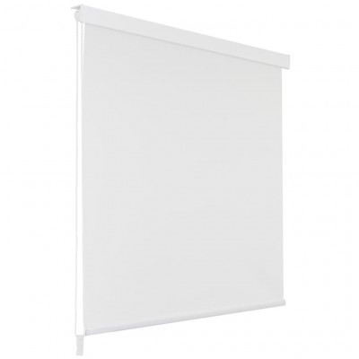 Store roulant de douche 160 x 240 cm blanc 02_0005634