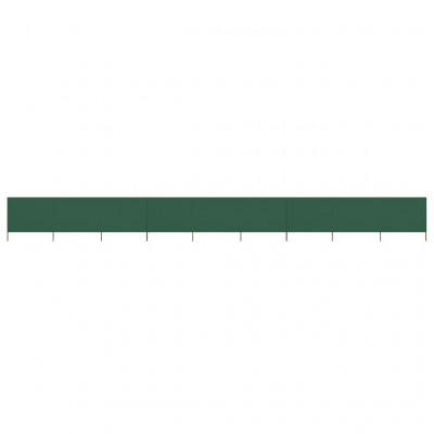 Brises-vue paravent 9 panneaux tissu 1200 x 160 cm vert 02_0008865
