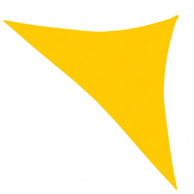 Voile toile d'ombrage parasol 160 g/m² 3,5 x 3,5 x 4,9 m PEHD jaune 02_0009120