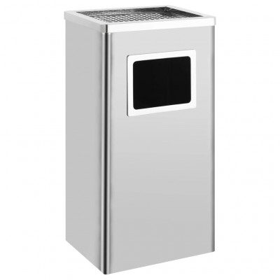 Poubelle à cendrier d'hôtel 45 litres acier inoxydable 02_0006064