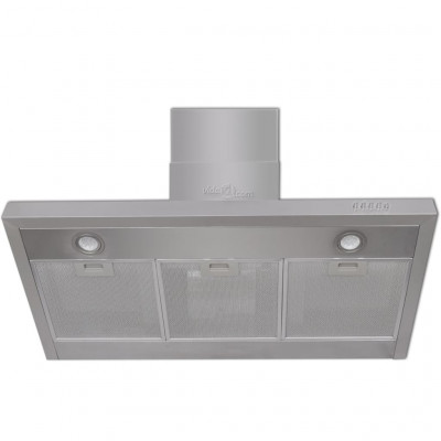 Hotte plate de cuisine ultra-silencieuse 900 mm acier inoxydable 02_0005873
