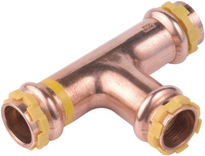 Té égal à sertir gaz femelle diamètre 22mm COMAP