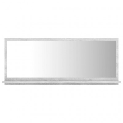 Miroir de salle de bain 90 x 10,5 x 37 cm aggloméré gris 02_0006946