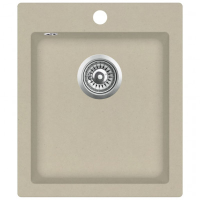 Évier de cuisine granit seul lavabo beige 02_0004385