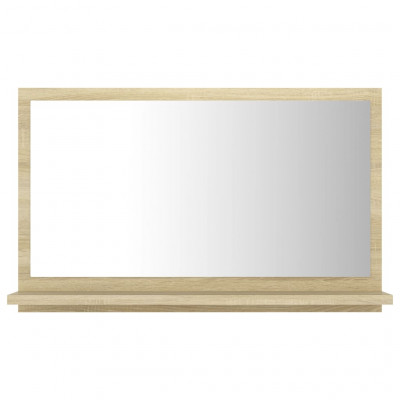 Miroir de salle de bain 60x10,5x37 cm aggloméré beige 02_0006923