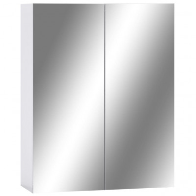 Armoire à miroir de salle de bain 60 x 15 x 75 cm mdf blanc 02_0006717